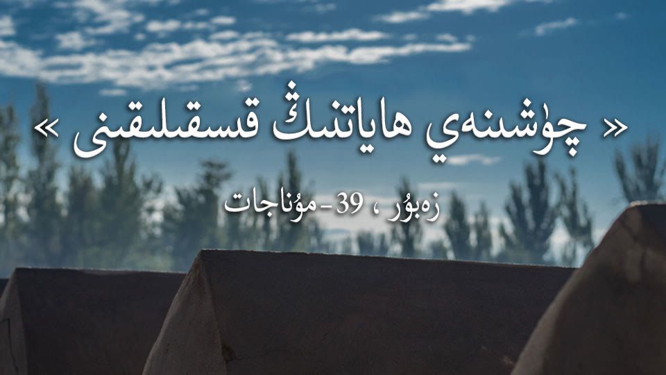 چۈشىنەي ھاياتنىڭ قىسقىلىقىنى